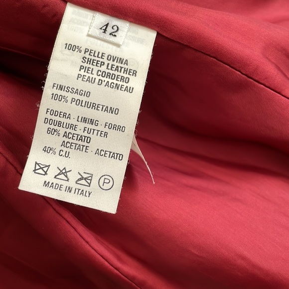 Vintage GianFranco Ferre Patent Leather Burgundy Jacket - Picture 4 of 9